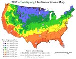 U.S. climate/growing zones map. ©Arbor Day Foundation.